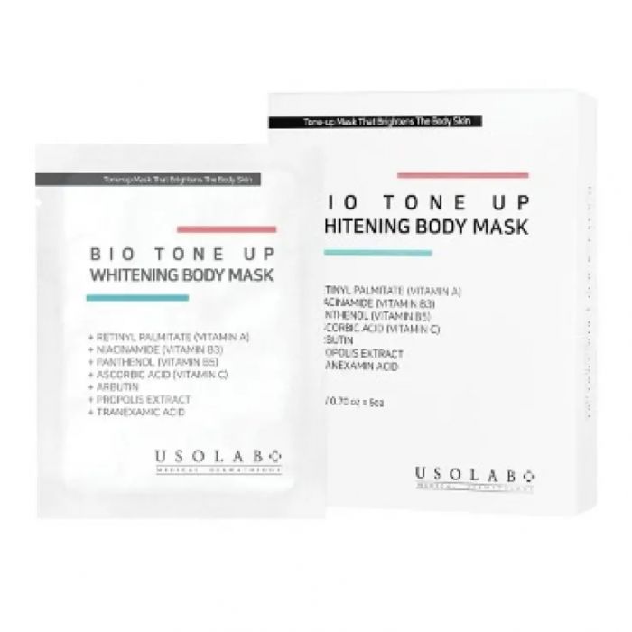 Освітлююча маска для тіла в саше  Bio Tone Up Whitening Mask, 5шт*20гр