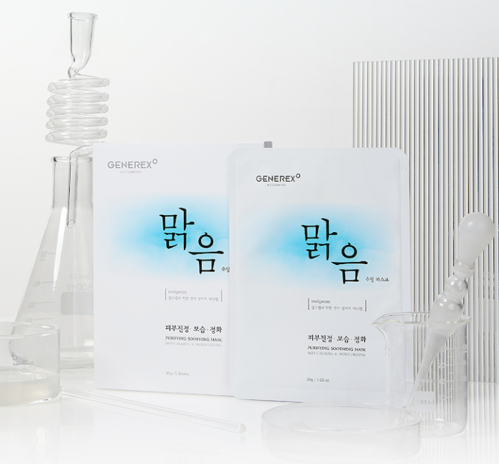 Заспокійливі маски для обиччя -GENEREX Malgeum Soothing Mask 30мл*5шт