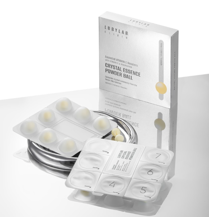 Пудра-кулька з вітаміном С для сяяння шкіри - LUBYLAB Crystal Essence Powder Bal-l - 60 мг / 7 г