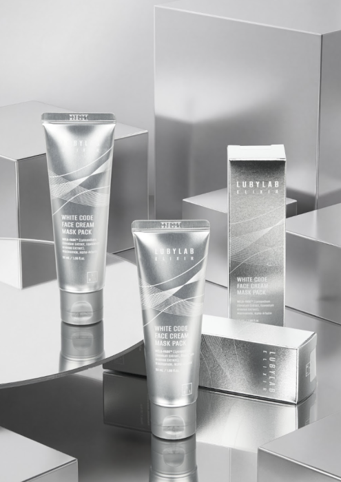 Кремова маска для обличчя з освітлюючими активами - LUBYLAB White Code Face Cream Mask Pack 50 мл