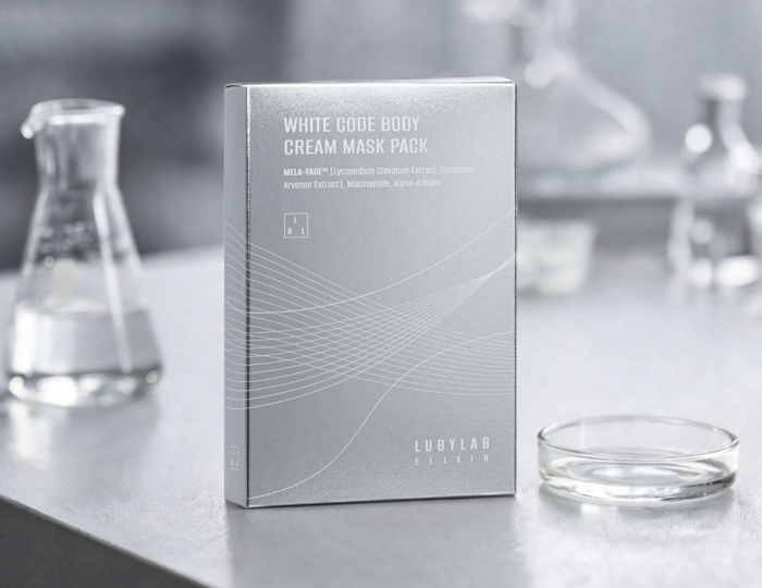 Освітлююча кремова маска для тіла - LUBYLAB White Code Body Cream Mask Pack 20 мл / 5 шт