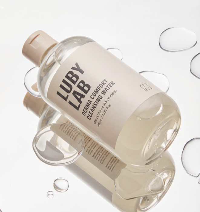 Делікатна міцелярна вода для щоденного очищення шкіри обличчя - LUBYLAB Derma Comfort Cleansing Water 400 мл