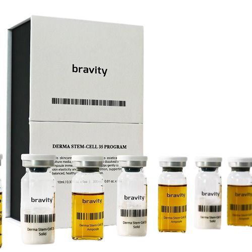 Курсовий набір для інтенсивного клітиного омолодження Bravity Derma Stem Cell 35 program 0.3g*10ea+50ml+2