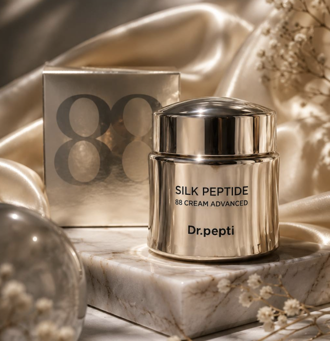 Преміальний ліфтинг-крем із пептидами та Volufiline™ - DR.PEPTI SILK PEPTIDE 88 CREAM EX 88 г
